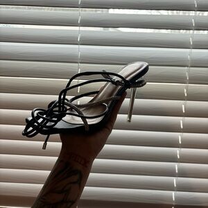 Elegant Black Strappy Heels